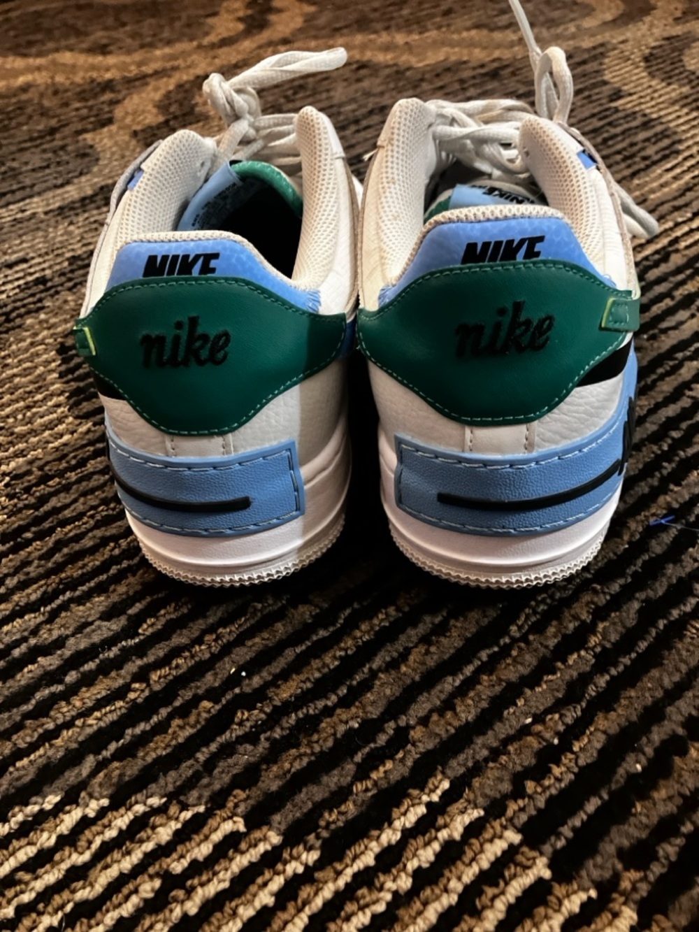 Nike AF1 Air Force 1 Shadow Photon Dust/Malachite Women Size 10 - Picture 10 of 10